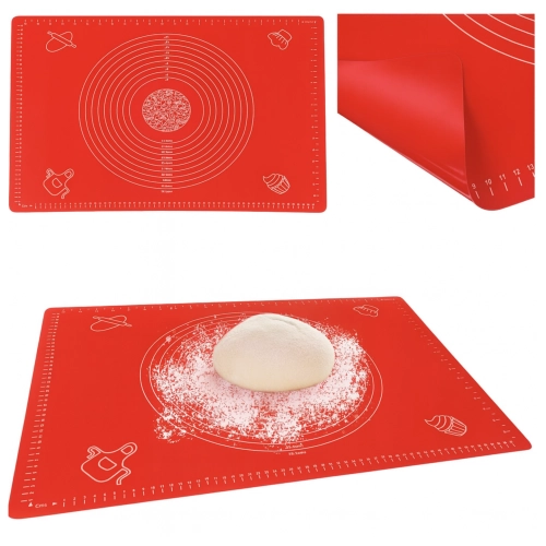 Silikonowa stolnica mata kuchenna podkładka podziałka miara 60x80cm